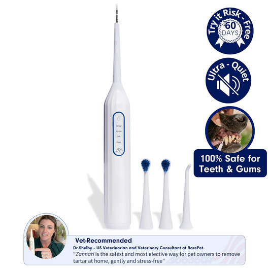 Zannari™ - Silent Sonic Plaque & Tartar Remover for dogs